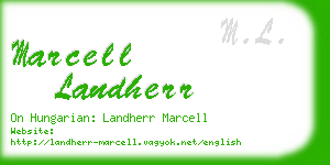 marcell landherr business card